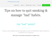Tablet Screenshot of ifinallyquit.com
